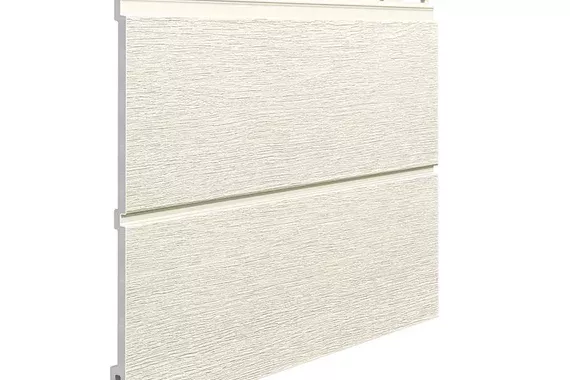 Фасадная панель двойная VOX Kerrafront FS-302 Modern Wood White | Белый