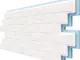 Фасадная термопанель Доломит под кирпич, коллекция Кирпич Венецианский, 40 мм, цвет Белоснежный