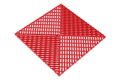 Решётка с дополнительным обрамлением Альта-Профиль, цвет Красный