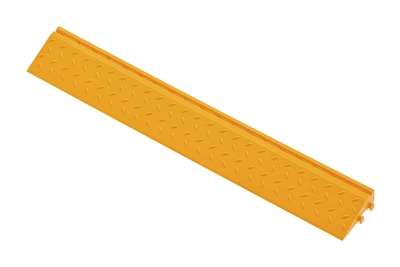 Боковой элемент обрамления Альта-Профиль с пазами под замки, цвет Жёлтый