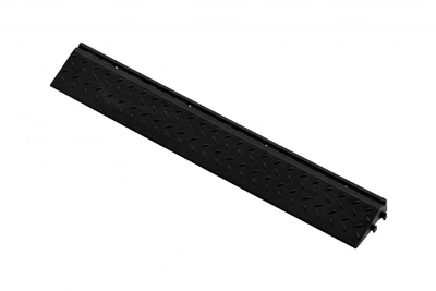 Боковой элемент обрамления Альта-Профиль с пазами под замки, цвет черный