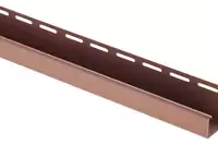 Планка "J - trim" Альта-Профиль красно-коричневая Т-15 - 3,00м "BH"