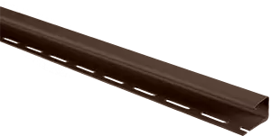Планка "J - trim" Альта-Профиль, Альта-Сайдинг,  3000 мм, цвет Коричневый